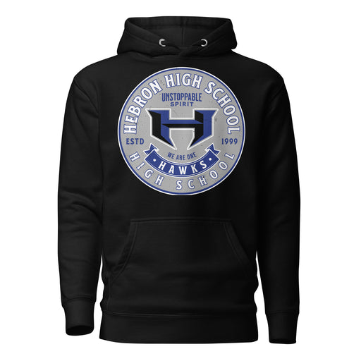 Hebron High School Hawks Black Premium Unisex Hoodie 215