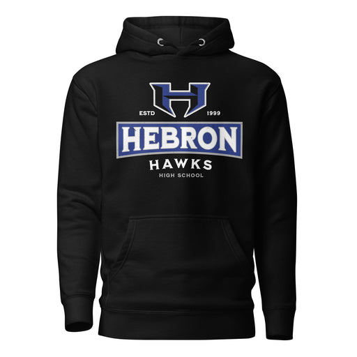 Hebron High School Hawks Black Premium Unisex Hoodie 202