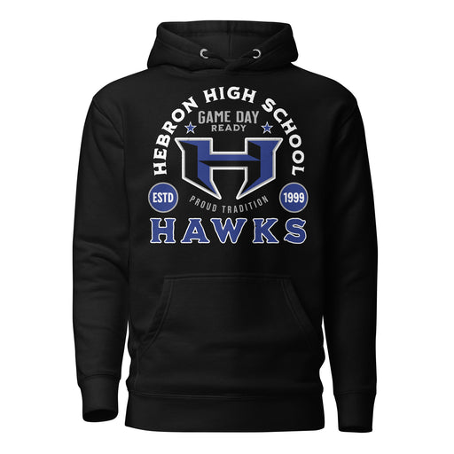 Hebron High School Hawks Black Premium Unisex Hoodie 208