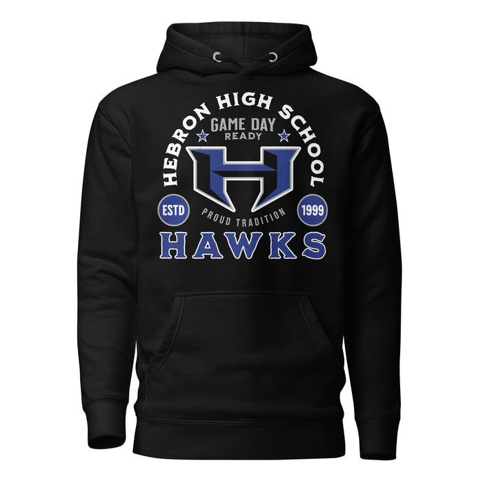 Hebron High School Hawks Black Premium Unisex Hoodie 208