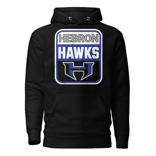 Hebron High School Hawks Black Premium Unisex Hoodie 001