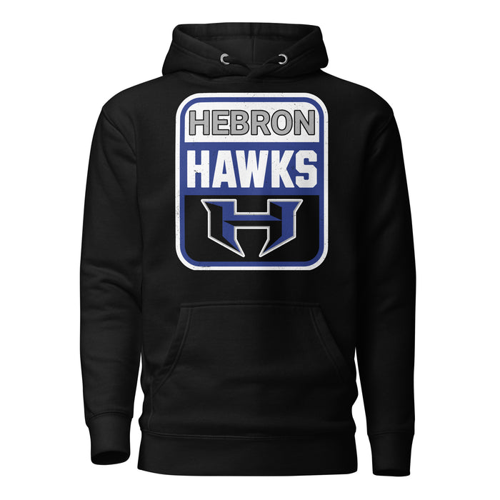 Hebron High School Hawks Black Premium Unisex Hoodie 001