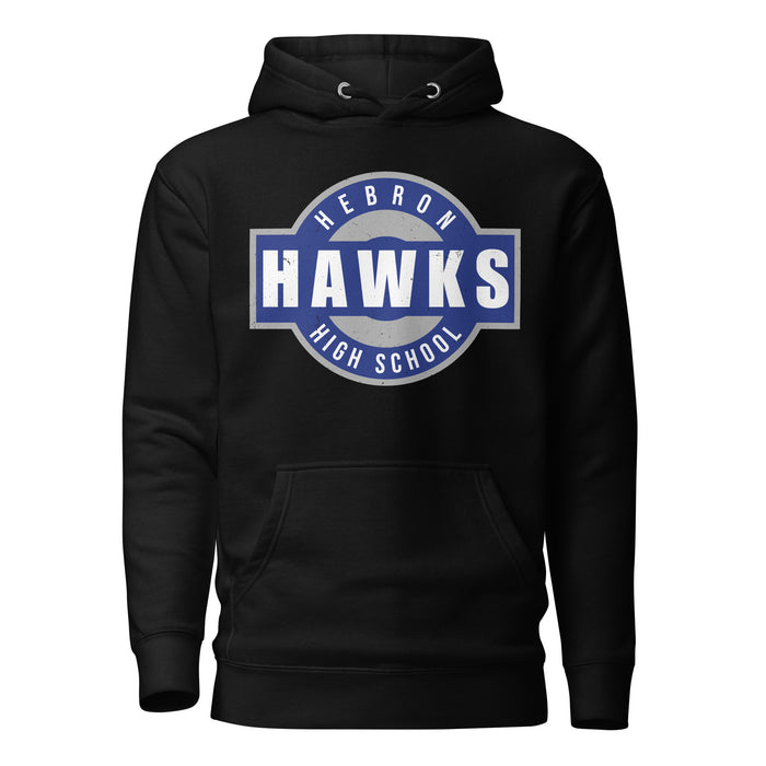 Hebron High School Hawks Black Premium Unisex Hoodie 011