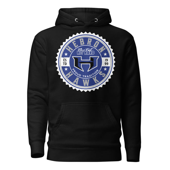 Hebron High School Hawks Black Premium Unisex Hoodie 203