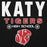 Close-up view of Katy High School Tigers Black Premium Unisex Hoodie 003