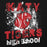 Close-up view of Katy High School Tigers Black Premium Unisex Hoodie 205