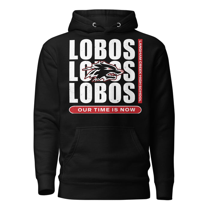 Langham Creek High School Lobos Black Premium Unisex Hoodie 235