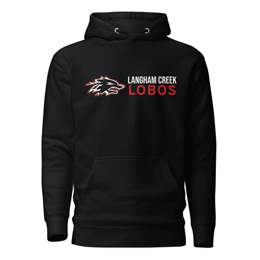 Langham Creek High School Lobos Black Premium Unisex Hoodie 200