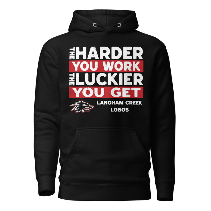 Langham Creek High School Lobos Black Premium Unisex Hoodie 238