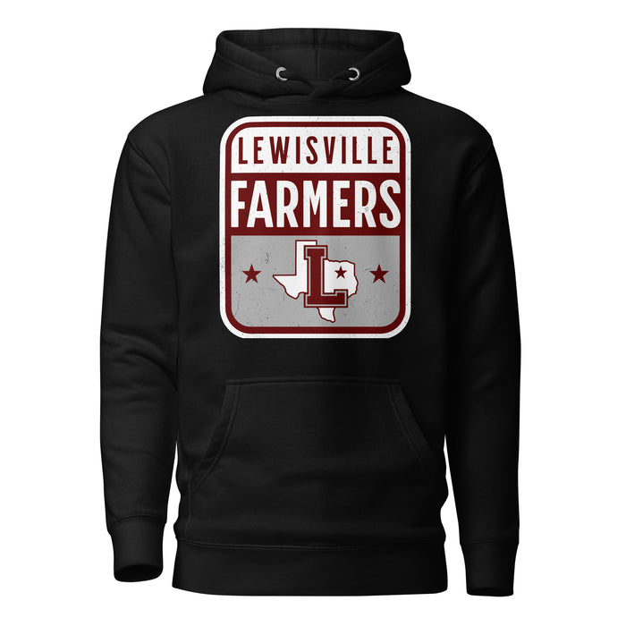 Lewisville High School Farmers Black Premium Unisex Hoodie 001