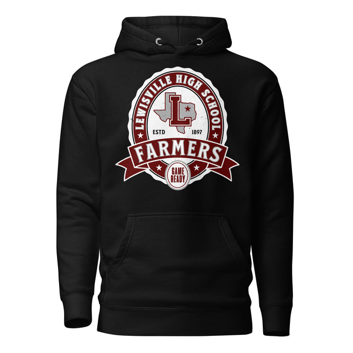 Lewisville High School Farmers Black Premium Unisex Hoodie 212