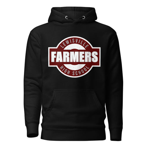 Lewisville High School Farmers Black Premium Unisex Hoodie 011