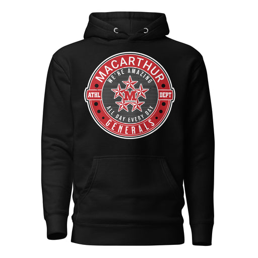 MacArthur High School Generals Black Premium Unisex Hoodie 224
