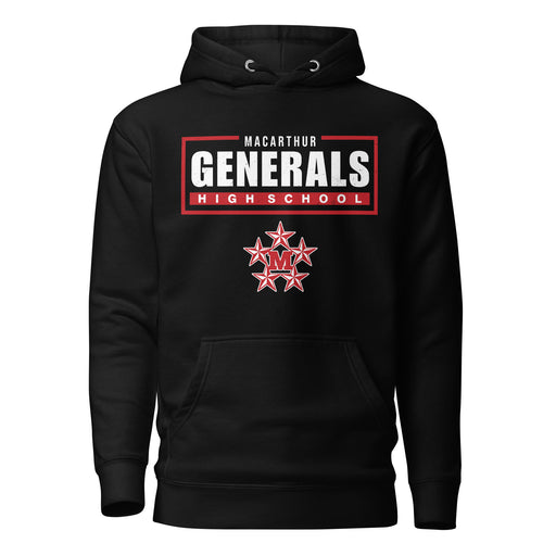MacArthur High School Generals Black Premium Unisex Hoodie 049