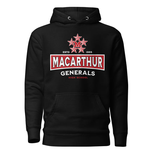 MacArthur High School Generals Black Premium Unisex Hoodie 202