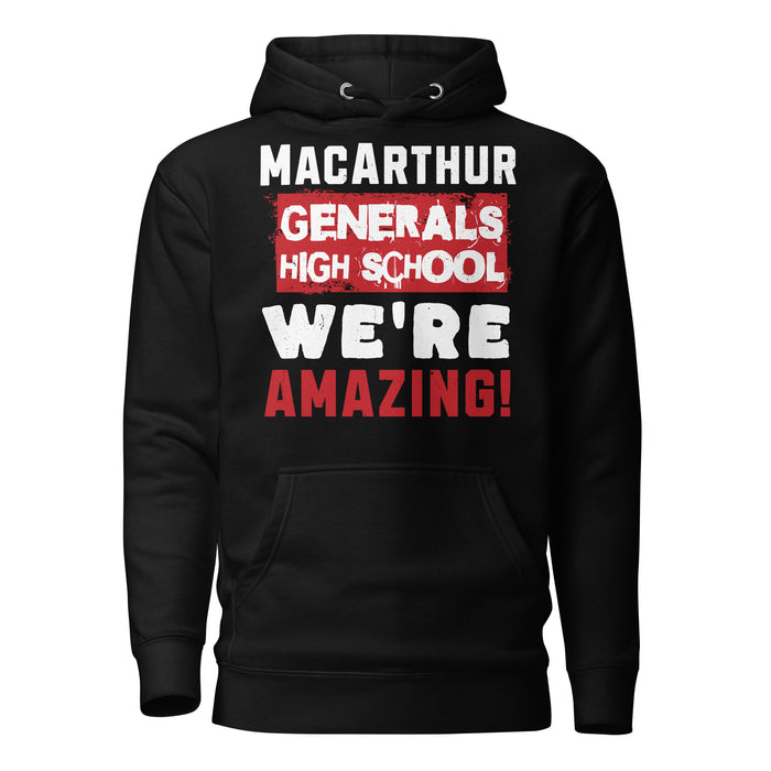 MacArthur High School Generals Black Premium Unisex Hoodie 231