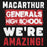 Close-up view of MacArthur High School Generals Black Premium Unisex Hoodie 231