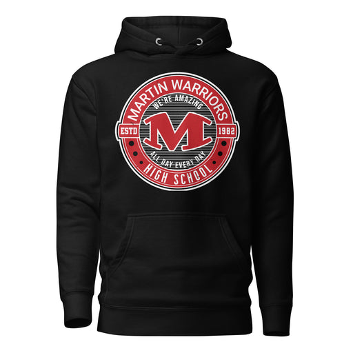 Martin High School Warriors Black Premium Unisex Hoodie 224