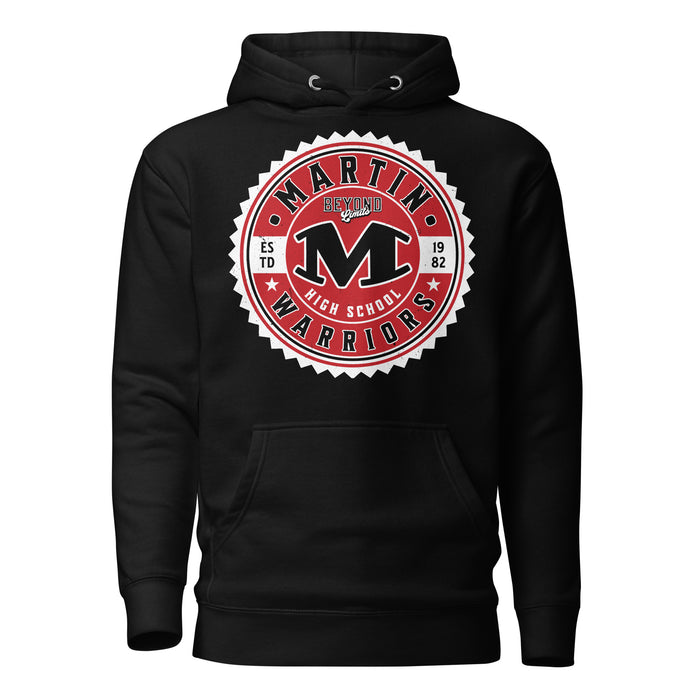 Martin High School Warriors Black Premium Unisex Hoodie 203