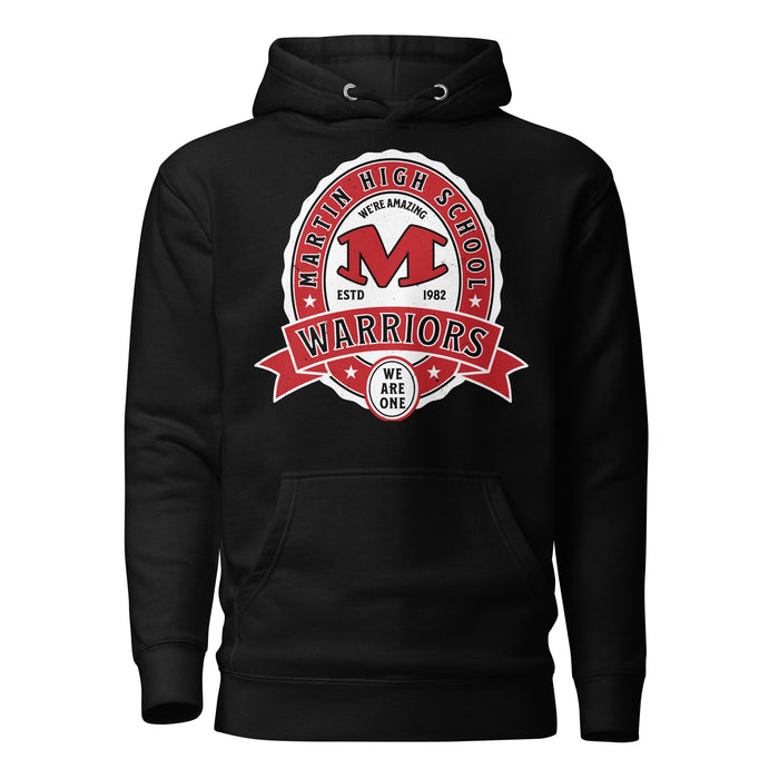 Martin High School Warriors Black Premium Unisex Hoodie 212