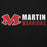 Close-up view of Martin High School Warriors Black Premium Unisex Hoodie 200