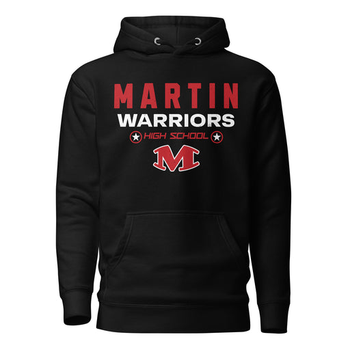 Martin High School Warriors Black Premium Unisex Hoodie 003