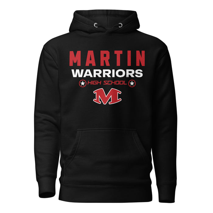 Martin High School Warriors Black Premium Unisex Hoodie 003