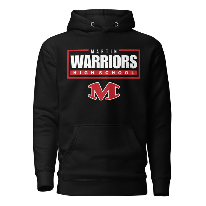 Martin High School Warriors Black Premium Unisex Hoodie 049