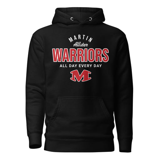 Martin High School Warriors Black Premium Unisex Hoodie 040