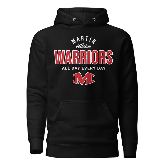 Martin High School Warriors Black Premium Unisex Hoodie 040