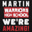 Close-up view of Martin High School Warriors Black Premium Unisex Hoodie 231