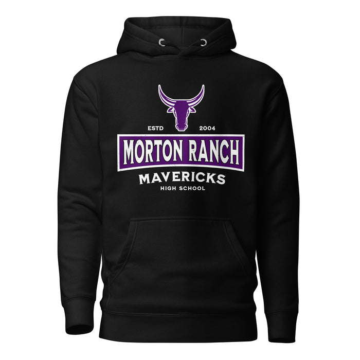Morton Ranch High School Mavericks Premium Black Unisex Hoodie 202