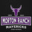 Close-up view of Morton Ranch High School Mavericks Premium Black Unisex Hoodie 202