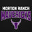 Close-up view of Morton Ranch High School Mavericks Premium Black Unisex Hoodie 034