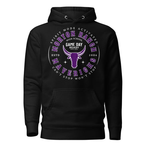 Morton Ranch High School Mavericks Premium Black Unisex Hoodie 214