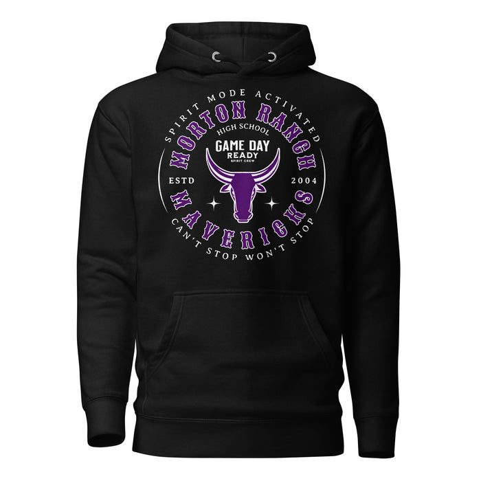 Morton Ranch High School Mavericks Premium Black Unisex Hoodie 214