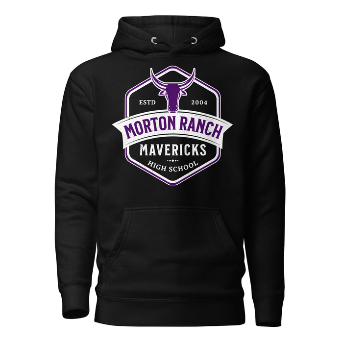 Morton Ranch High School Mavericks Premium Black Unisex Hoodie 209