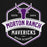Close-up view of Morton Ranch High School Mavericks Premium Black Unisex Hoodie 209