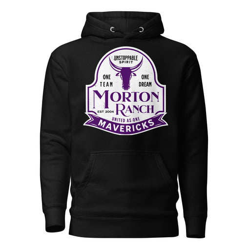 Morton Ranch High School Mavericks Premium Black Unisex Hoodie 219