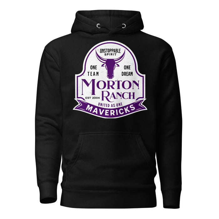 Morton Ranch High School Mavericks Premium Black Unisex Hoodie 219