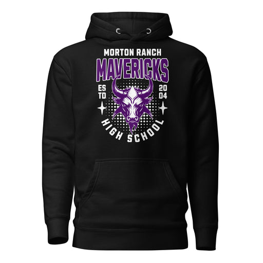 Morton Ranch High School Mavericks Premium Black Unisex Hoodie 204