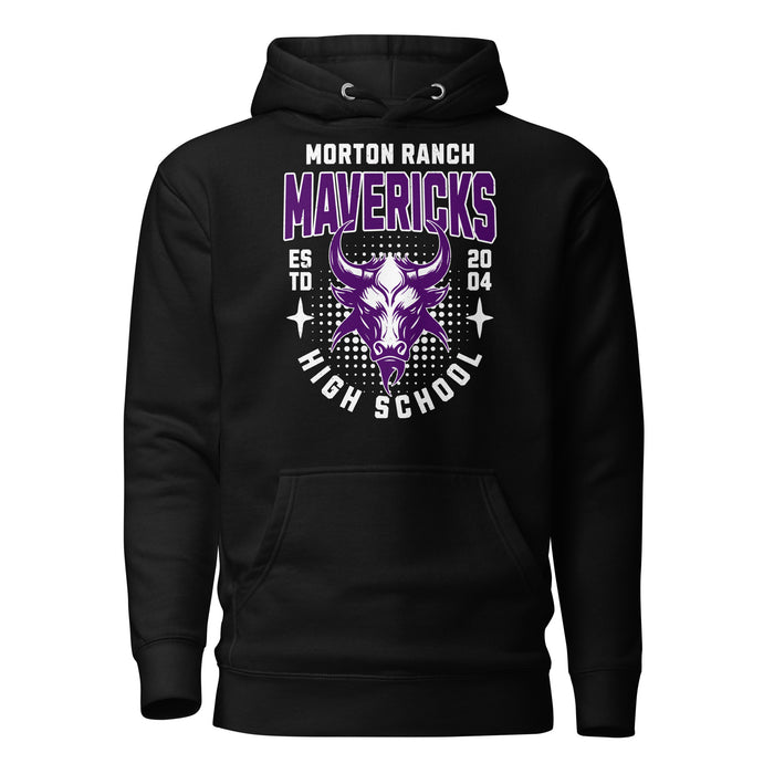 Morton Ranch High School Mavericks Premium Black Unisex Hoodie 204