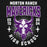 Close-up view of Morton Ranch High School Mavericks Premium Black Unisex Hoodie 204