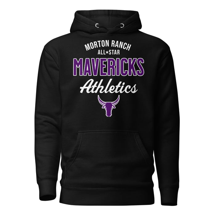 Morton Ranch High School Mavericks Premium Black Unisex Hoodie 034