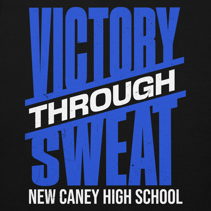 Close-up view of New Caney High School Eagles Black Premium Unisex Hoodie 241