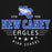 Close-up view of New Caney High School Eagles Black Premium Unisex Hoodie 217