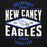 Close-up view of New Caney High School Eagles Black Premium Unisex Hoodie 210