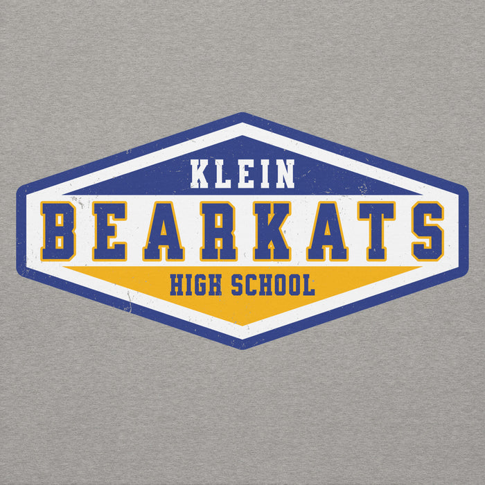 Close-up view of Klein High School Bearkats Carbon Grey Premium Unisex Hoodie 009