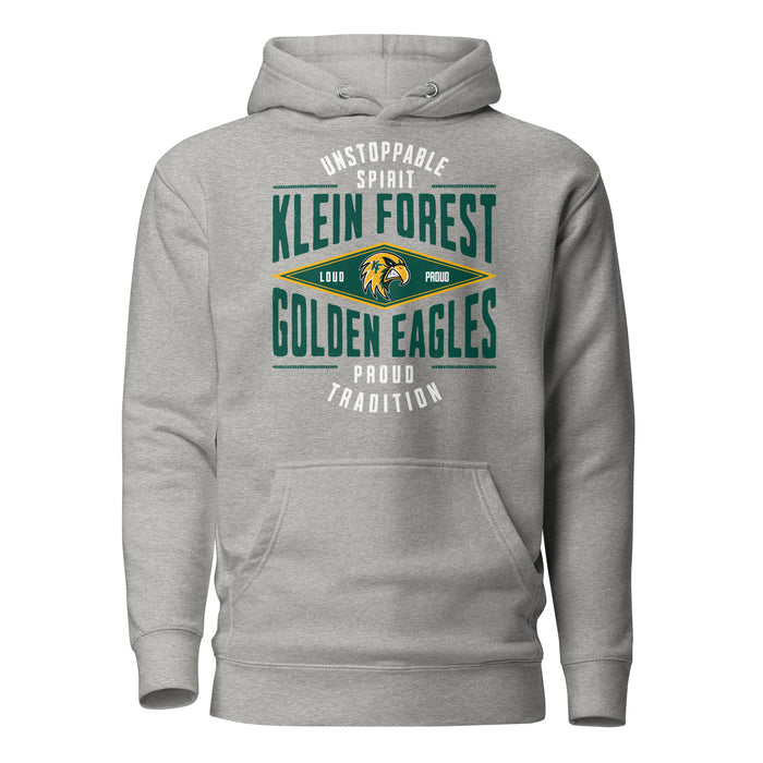 Klein Forest High School Golden Eagles Premium Carbon Grey Unisex Hoodie 210