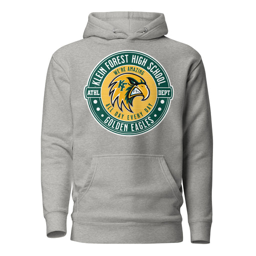 Klein Forest High School Golden Eagles Premium Carbon Grey Unisex Hoodie 224